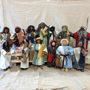 Abendmahlszene - Jesus - 12 Jünger/Apostel - Gesamte Ausstattung + Geschenke